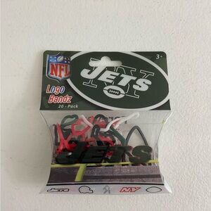 NEW NFL Jets Logo Bandz silly bands pack of 20 rubber‎ band bracelets